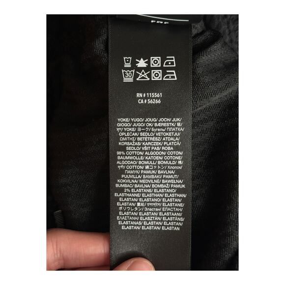 7 For All Mankind corduroy easy trouser corduroy pants black size 30 - Picture 8 of 10